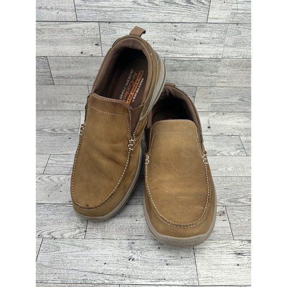 Skechers Relaxed Fit Mules Mens 7.5‎ Leather Synthetic Upper Comfort Loafers main image 12